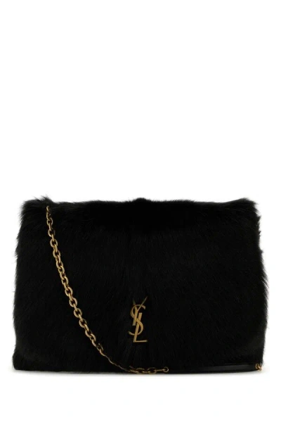 Saint Laurent Women Black Shearling Jamie 4.3 Shoulder Bag