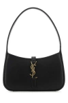 Saint Laurent Le 5 A 7 Mini Ysl Shoulder Bag In Smooth Leather In Black