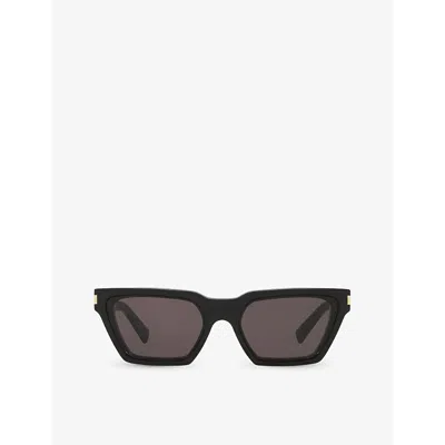 Saint Laurent Womens Black Sl633 Calista Cat-eye Frame Acetate Sunglasses