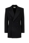 Saint Laurent Black Wool Blazer In Black