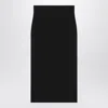 Saint Laurent Black Wool Pencil Skirt Women In Black