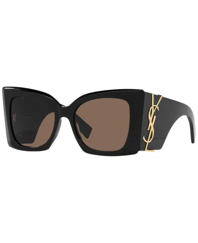 Saint Laurent Woman Sunglasses Sl M119 Blaze In Black
