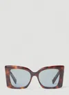 Saint Laurent Women Blaze Tortoiseshell Sunglasses In Brown