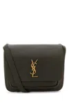 Saint Laurent Mud Leather Niki Saddle Crossbody Bag In Green