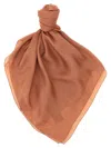 Saint Laurent Brown Solid Scarf In Brown