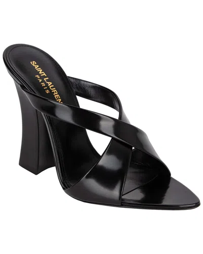 SAINT LAURENT SAINT LAURENT WOMEN'S CALFSKIN LEATHER EVA MULE