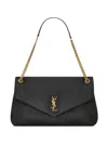 Saint Laurent Women Calypso Large Leather Shoulder Bag