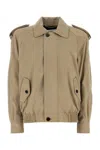 Saint Laurent Cappuccino Leather Jacket