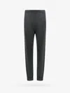 Saint Laurent Signature Cashmere Leggings In Gray
