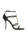 Saint Laurent Women Cassandra Patent Leather Sandals