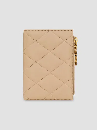 Saint Laurent Women's Cassandre Bijou Bi-fold Wallet In Brown