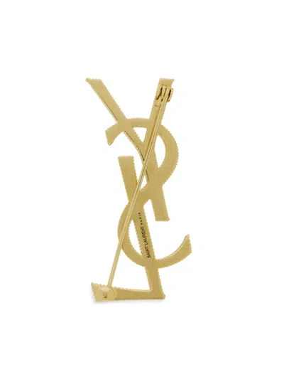 Saint Laurent Women's Cassandre Brooch In Metal In Gold
