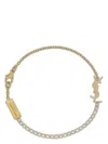 Saint Laurent Cassandre Charm Bracelet In Metal And Rhinestone Accessories