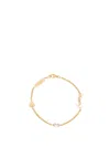Saint Laurent `cassandre` Heart Charm Bracelet