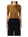 Saint Laurent Cropped Top With Cassandre