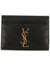 Saint Laurent Women Cassandre Leather Card Case