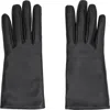 Saint Laurent Smooth Lamb Leather Wrist Length Gloves In Black
