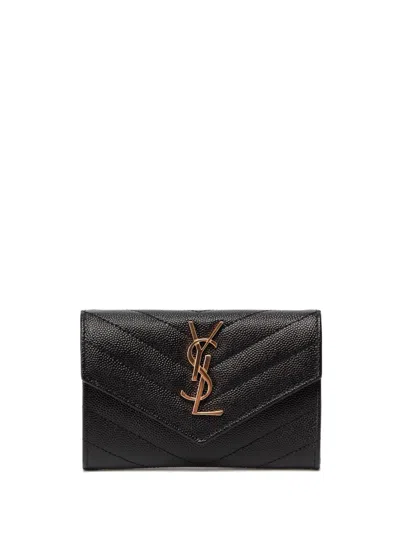 Saint Laurent Women `cassandre Matelassé` Small `envelope` Wallet