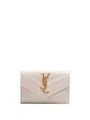 Saint Laurent Women `cassandre Matelassé` Small `envelope` Wallet