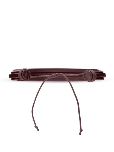 Saint Laurent Women's Cassandre Multi-strand Bracelet In Leather In Pattern