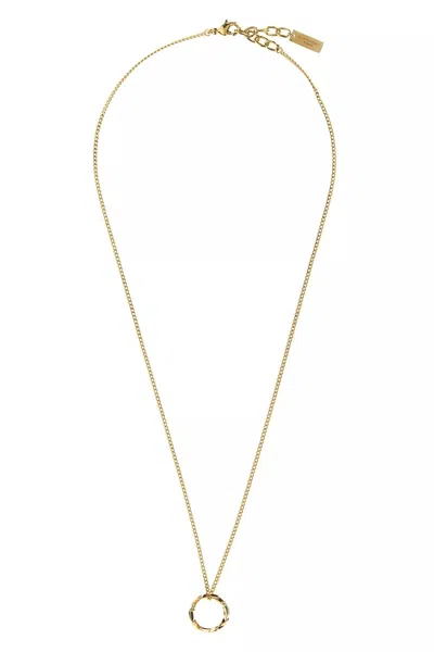 Saint Laurent Women 'cassandre' Necklace In Gold