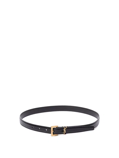 Saint Laurent Women `cassandre` Thin Belt