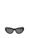 Saint Laurent Cassandre Cat-eye Sunglasses In Black