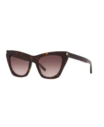 SAINT LAURENT WOMEN'S CAT EYE SUNGLASSES, SL 214 KATE YS000091