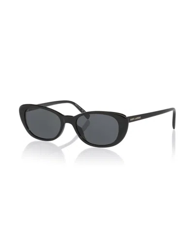 Saint Laurent Women's Cat Eye Sunglasses, Sl822 Ys000876 In Gray