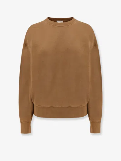 Saint Laurent Women Certified Cotton Sweatshirt With Logoed Label