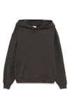 Saint Laurent Charcoal Cotton Sweatshirt In Gray
