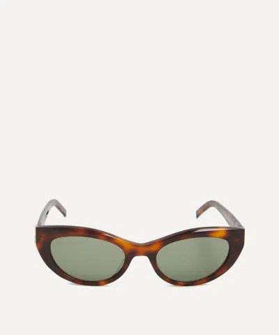 Saint Laurent Women's Classic Cat-eye Acetate Havana Sunglasses