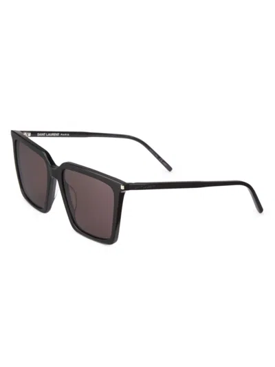 SAINT LAURENT WOMEN'S CORNER ANGLE 56MM SQUARE SUNGLASSES