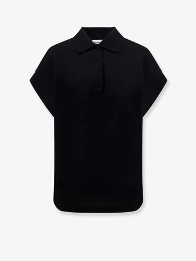 Saint Laurent Women Cotton Blend Polo Shirt With Logo