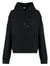 Saint Laurent Women's Cotton Hoodie In Black