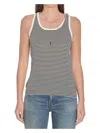 Saint Laurent | Black And Natural Striped Cassandre Tank Top| Women | L
