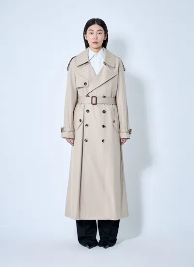 Saint Laurent Women Cotton Twill Trench Coat
