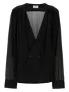 Saint Laurent Crepe Shirt Front Double-breasted