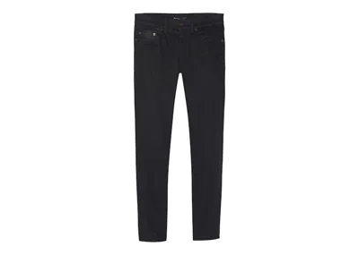 Pre-owned Saint Laurent Women's Cropped Skinnyfit Denim Jeans In Used Black