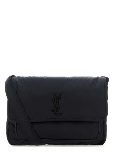 Saint Laurent Women's Dark Nylon Niki Crossbody Bag In Blue