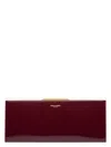 Saint Laurent Calfskin Midnight Clutch Bag In Dkredwine