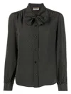 Saint Laurent Silk Shirt W/ Tie