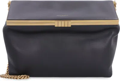 Saint Laurent Women's Fanny Leather Shoulder Bag In Black