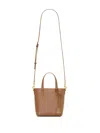 Saint Laurent Women Mini Toy Leather Shopping Bag In Brown