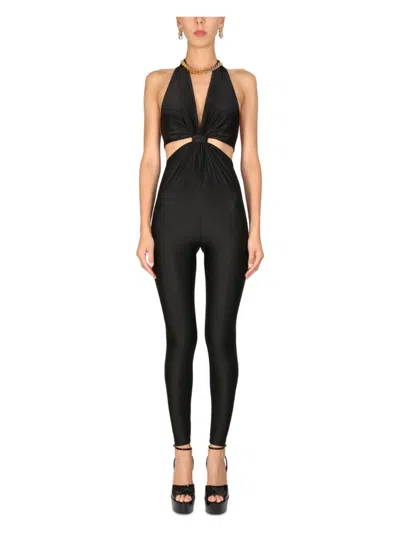 Saint Laurent Women's Full Jumpsuit With Cut Out Detail