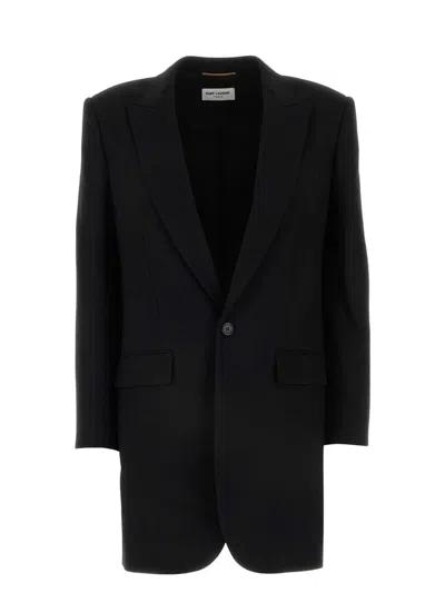 SAINT LAURENT WOMEN'S GABARDINE BLAZER