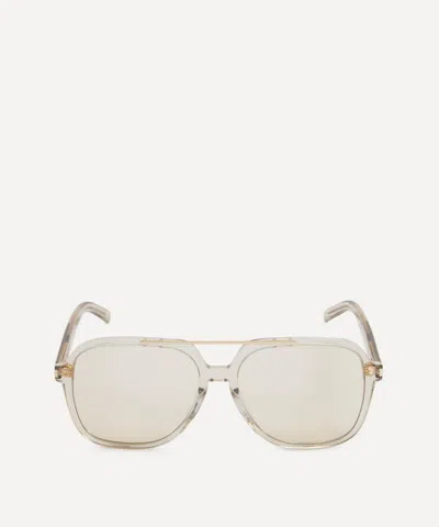 Saint Laurent Women's Geometric Aviator Sunglasses