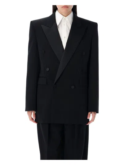 SAINT LAURENT WOMEN'S GRAIN DE POUDRE TUXEDO JACKET