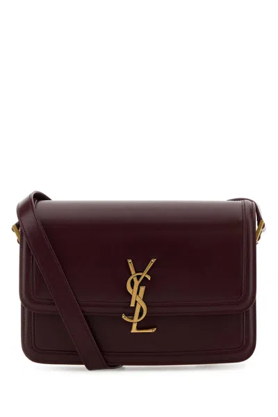 Saint Laurent Women Grape Leather Medium Solferino Crossbody Bag