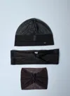 Saint Laurent Women Hat And Scarf Set In Brown